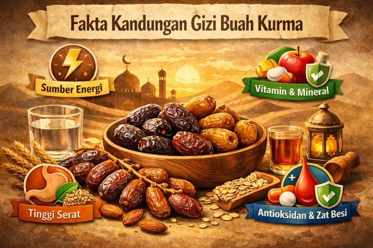 Fakta Kandungan Gizi Buah Kurma
